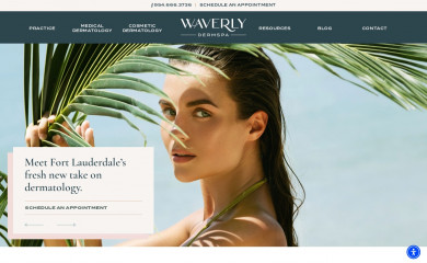 waverlydermspa.com screenshot