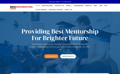 way2universities.com screenshot
