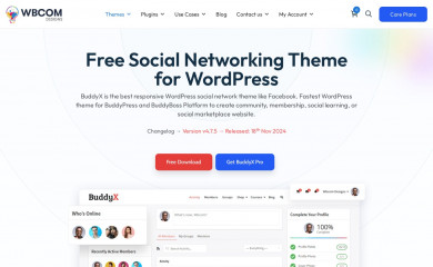 https://wbcomdesigns.com/downloads/buddyx-theme/ screenshot