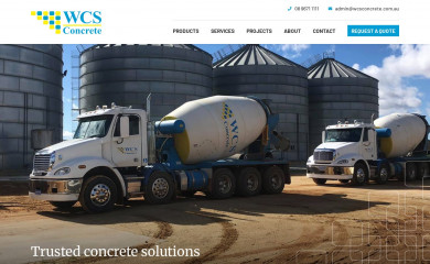 wcsconcrete.com.au screenshot