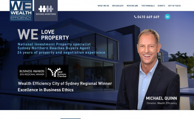 wealthefficiency.com.au screenshot