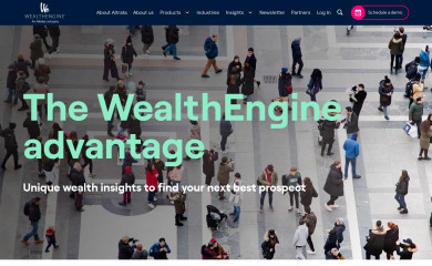wealthengine.com screenshot
