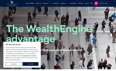 wealthengine.com screenshot