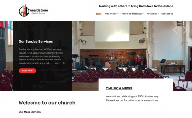 wealdstonebaptistchurch.org.uk screenshot