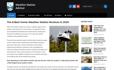 weatherstationadvisor.com screenshot