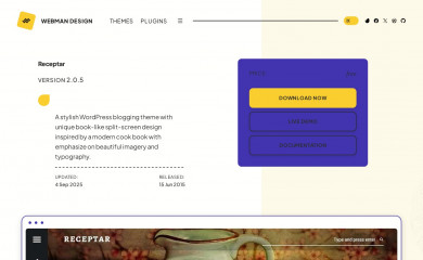 Receptar screenshot
