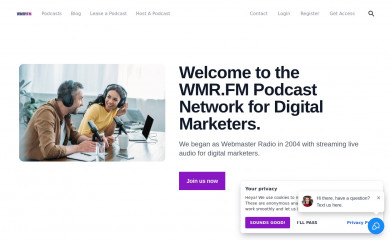 webmasterradio.fm screenshot