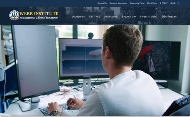 webb.edu screenshot