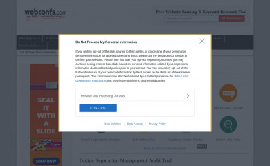 webconfs.com screenshot