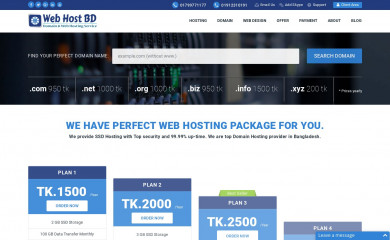 webhostbd.com screenshot