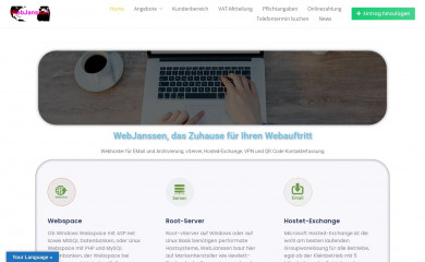 webjanssen.de screenshot