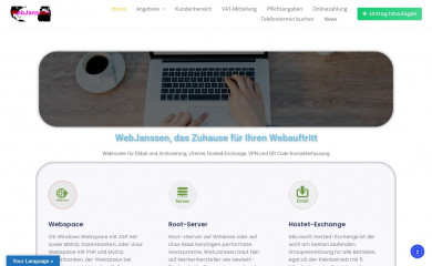 webjanssen.de screenshot