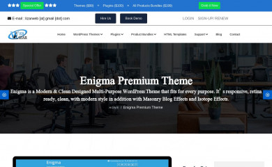 http://weblizar.com/themes/enigma/ screenshot