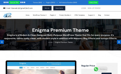 http://weblizar.com/themes/enigma/ screenshot