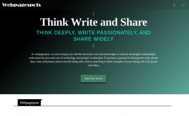 webpagespots.com screenshot