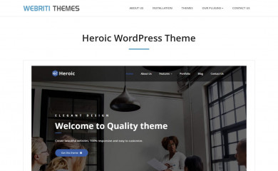 https://webriti.com/heroic-wordpress-theme/ screenshot