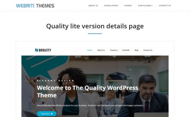 https://webriti.com/quality-lite-version-details-page/ screenshot