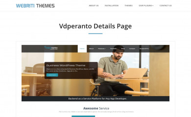 https://webriti.com/vdperanto-details-page/ screenshot