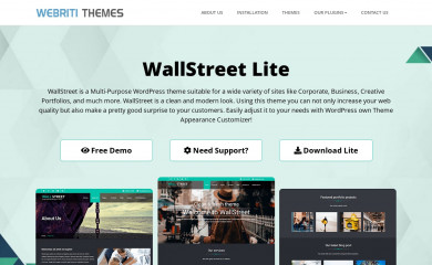 https://webriti.com/wallstreet-lite-version-details-page/ screenshot