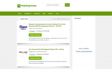 webshopacties.nl screenshot