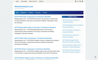 websiteedukasi.com screenshot