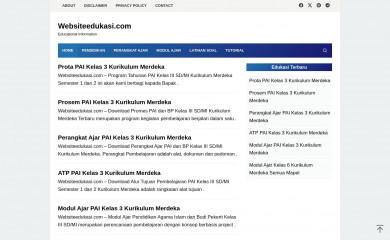 websiteedukasi.com screenshot
