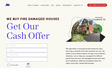 webuyfiredamagedhouses.com screenshot