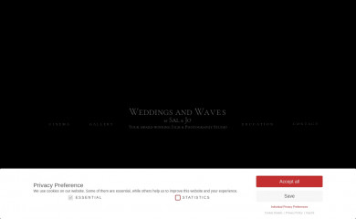 weddingsandwaves.com screenshot