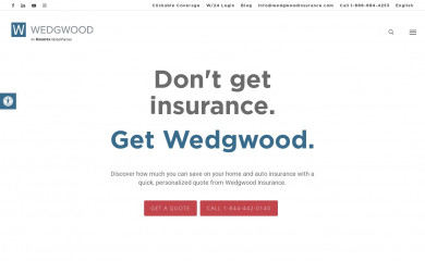 wedgwoodinsurance.com screenshot
