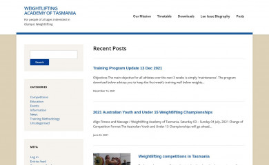 weightliftingacademy.com.au screenshot