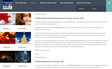 weihnachtsmarkt-info.de screenshot