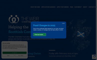 weircharitabletrust.com screenshot