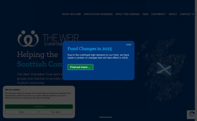 weircharitabletrust.com screenshot