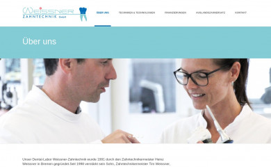 weissner-zahntechnik.de screenshot