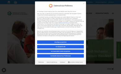 welcomesaxony.de screenshot