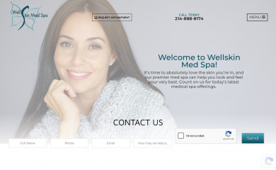 wellskinmedspa.com screenshot