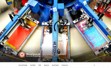 wentworthscreenprinting.com screenshot
