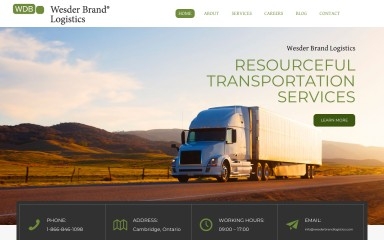 wesderbrandlogistics.com screenshot