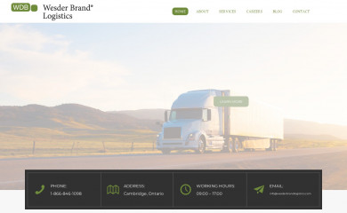 wesderbrandlogistics.com screenshot