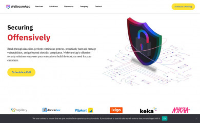 wesecureapp.com screenshot