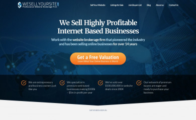 wesellyoursite.com screenshot
