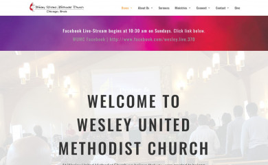 wesleyumcchicago.org screenshot