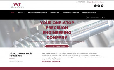 westtechprecision.ie screenshot