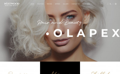 westwoodhairandbeauty.co.uk screenshot