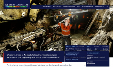 westernareas.com.au screenshot