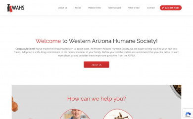 westernarizonahumane.org screenshot