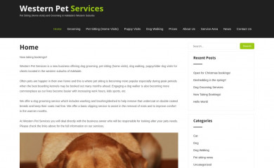 westernpetservices.com.au screenshot