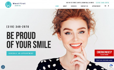 westfirstdental.com screenshot