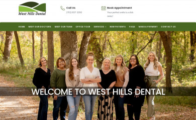 westhillsdentalnd.com screenshot
