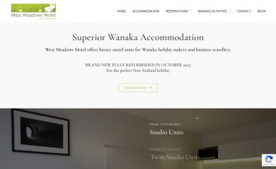 westmeadowsmotel.co.nz screenshot